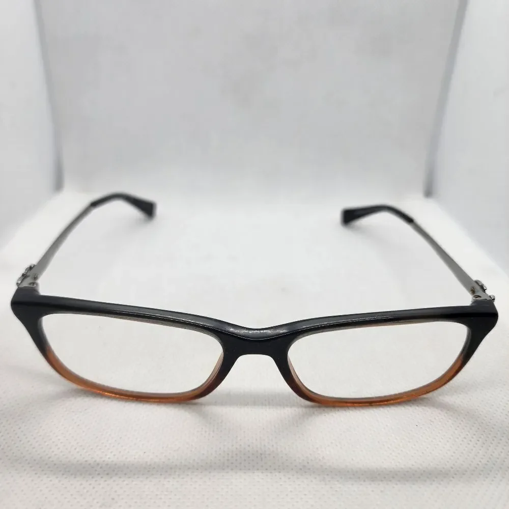 Coach Black Amber Glitter Gradient Prescription Glasses Frames
